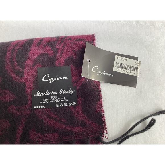 Cejon filigree pattern scarf 100% acrylic soft as cashmere - Picture 2 of 2